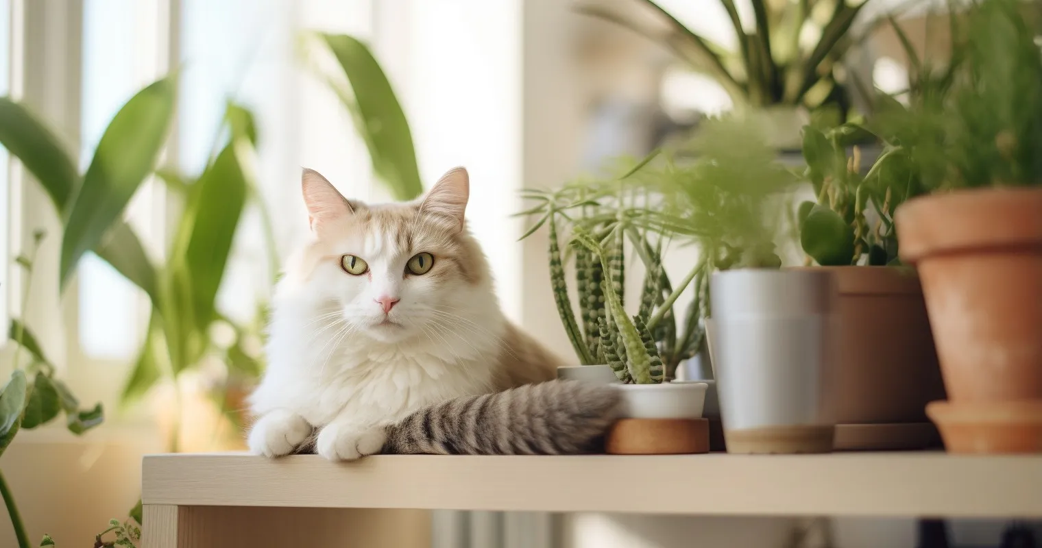 Cat-friendly plants to divert feline attention
