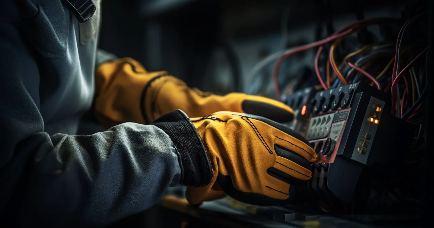 Certified Electrician Performing Inspection