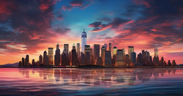 Cityscape At Dusk