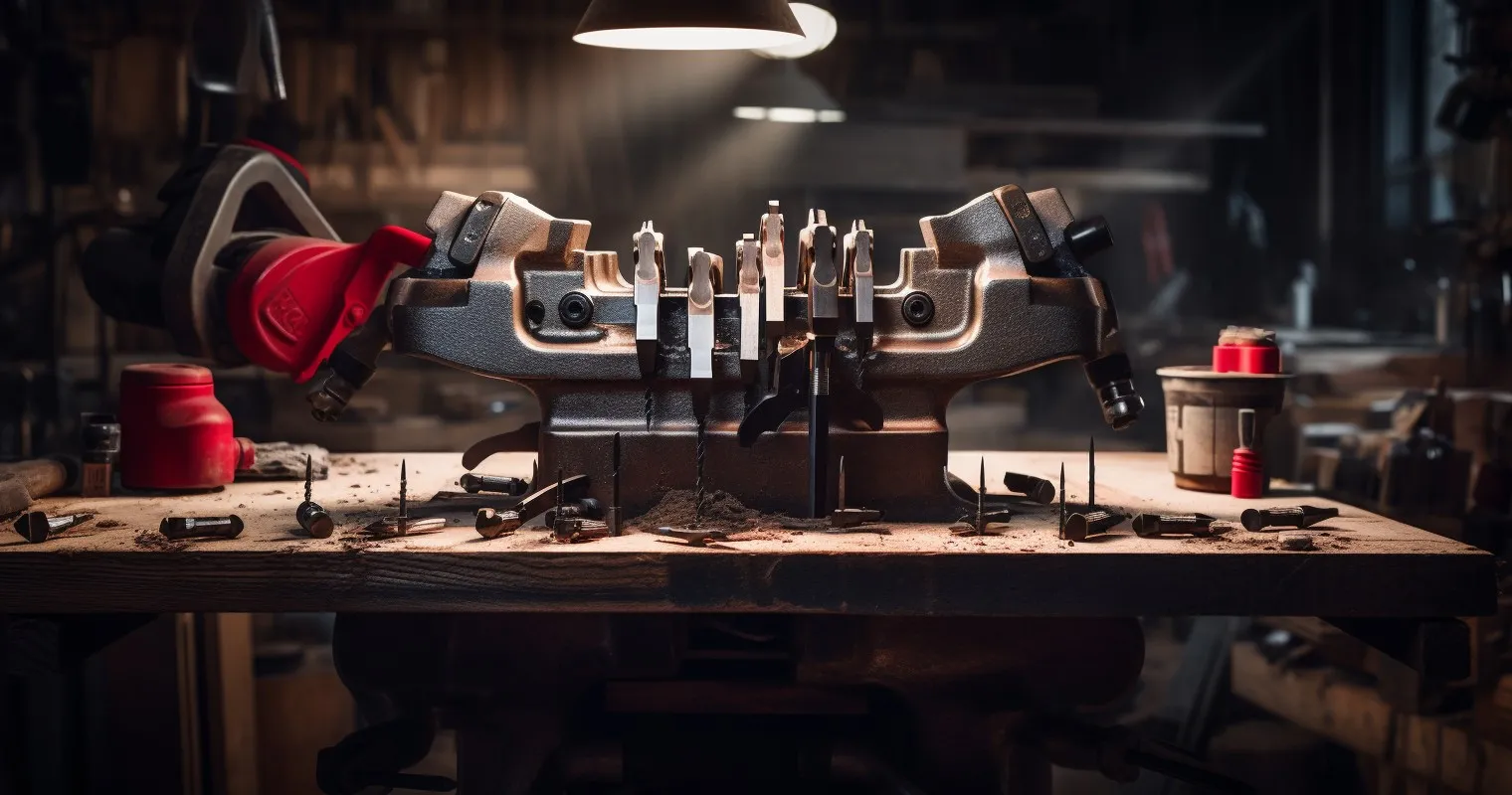 Clamps Holding Workpiece Steady