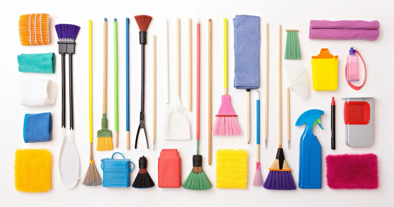 Cleaning Supplies Collage