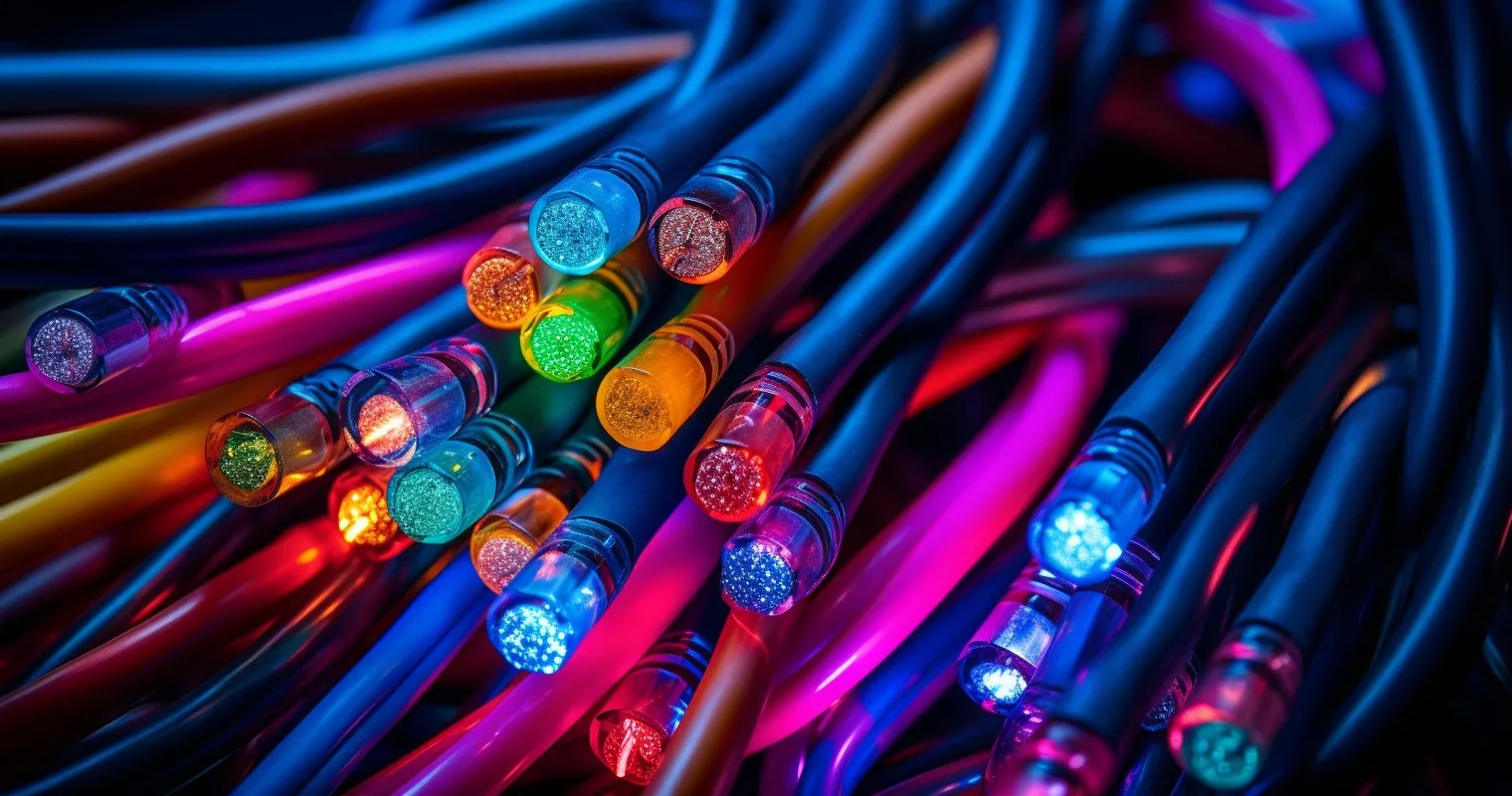 Close-Up of Color-Coded Electrical Wires