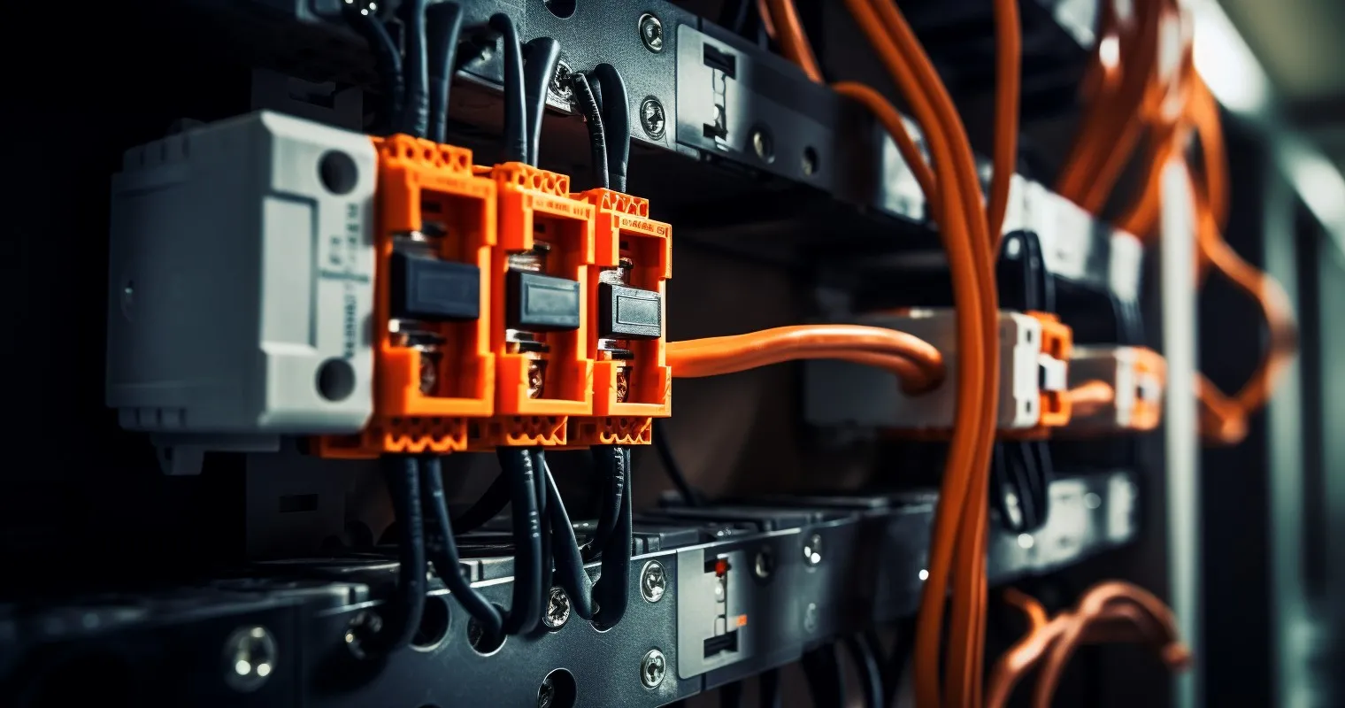 Close-Up of Home Run Wiring Connection