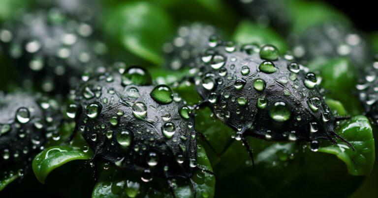 Close-up of Mealy Bug Infestation on Leaves