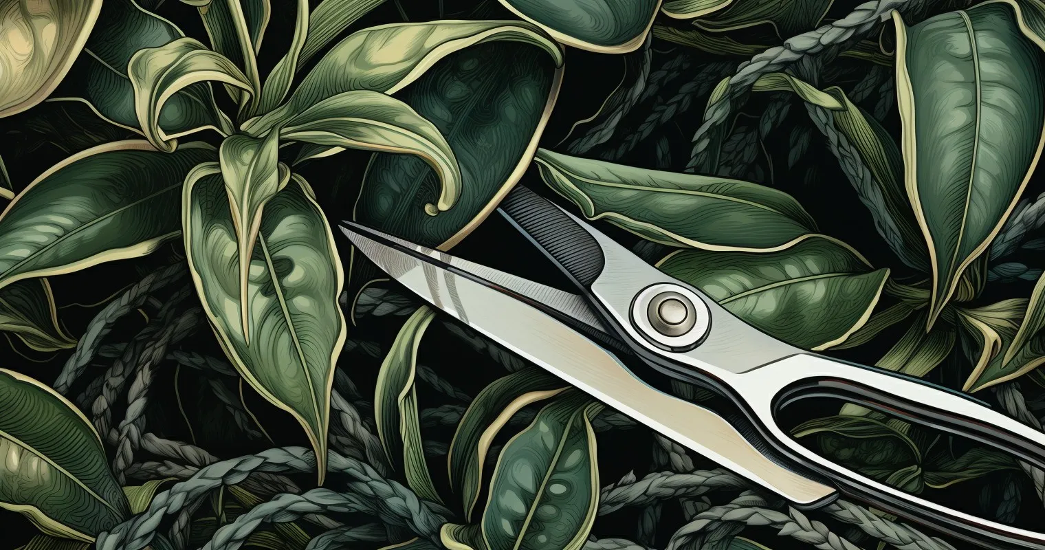 Close-Up Of Pruning Shears