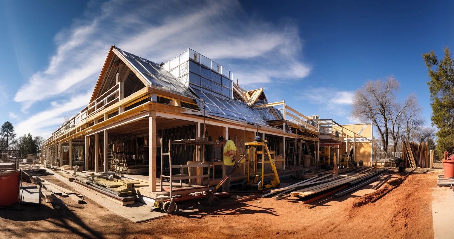 Construction Progress Of Metal Building Home