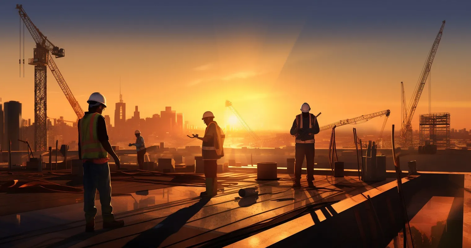 Construction Site at Dawn