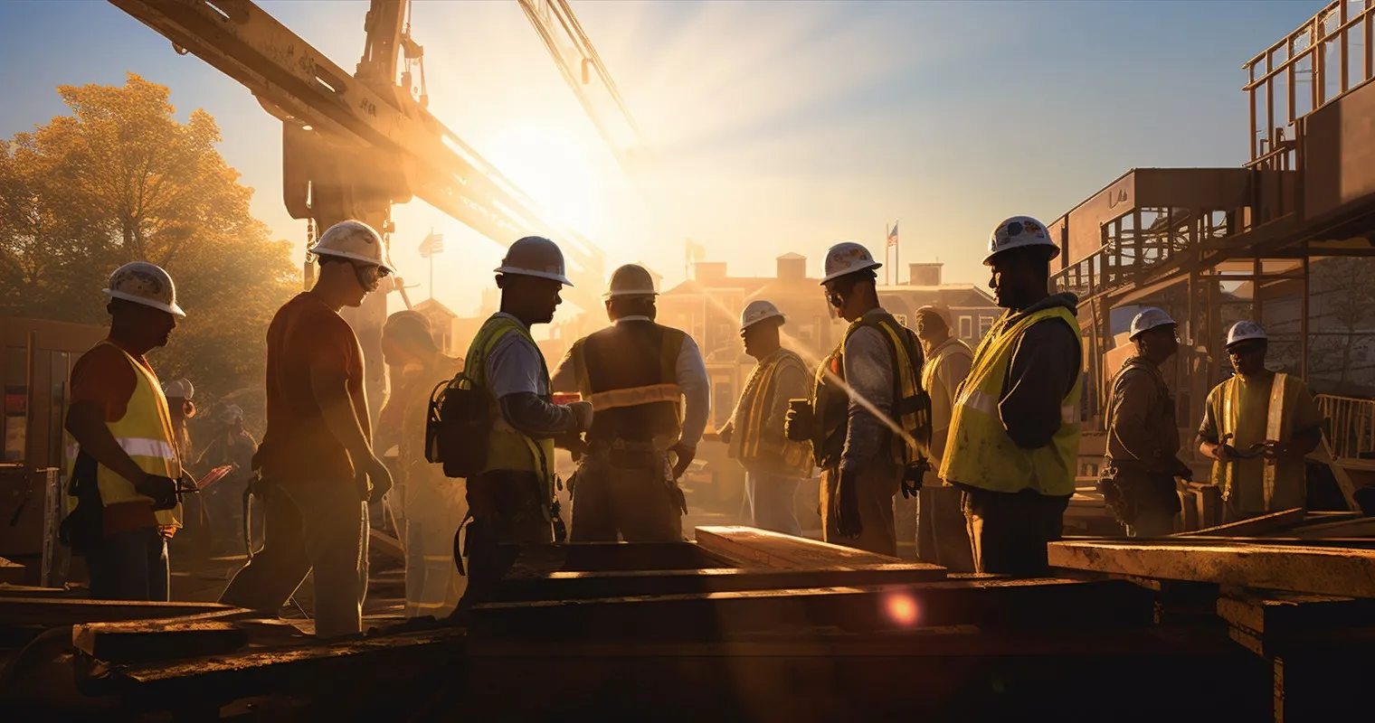 Construction Workers Teamwork