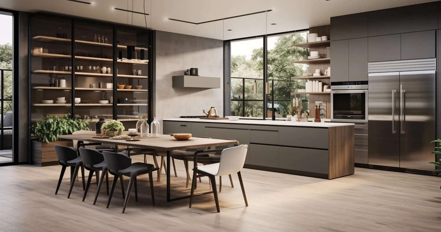 Contemporary Kitchen And Dining
