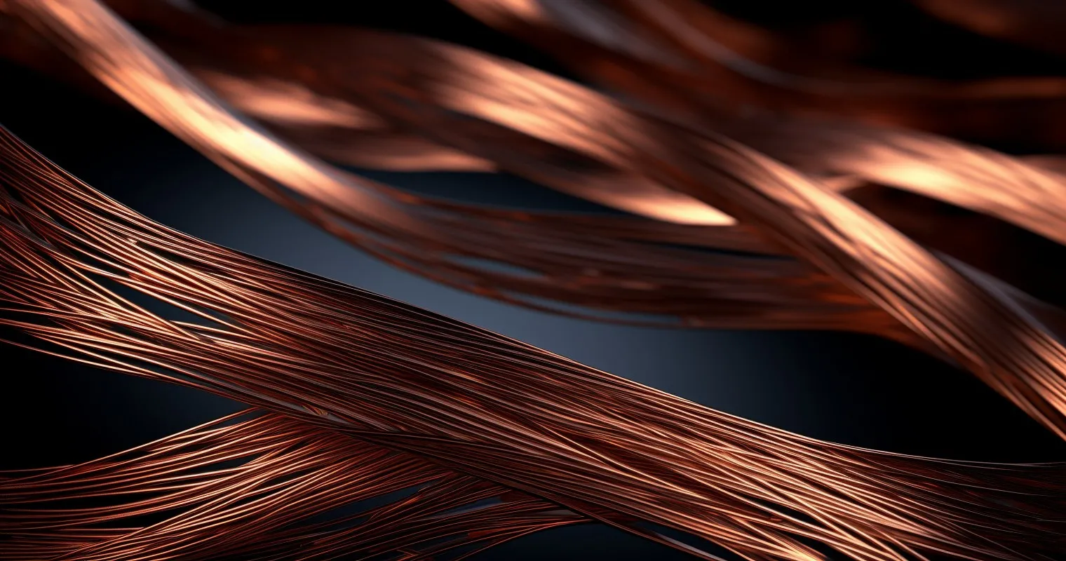 Copper Wires Intertwined Artistry In Connectivity