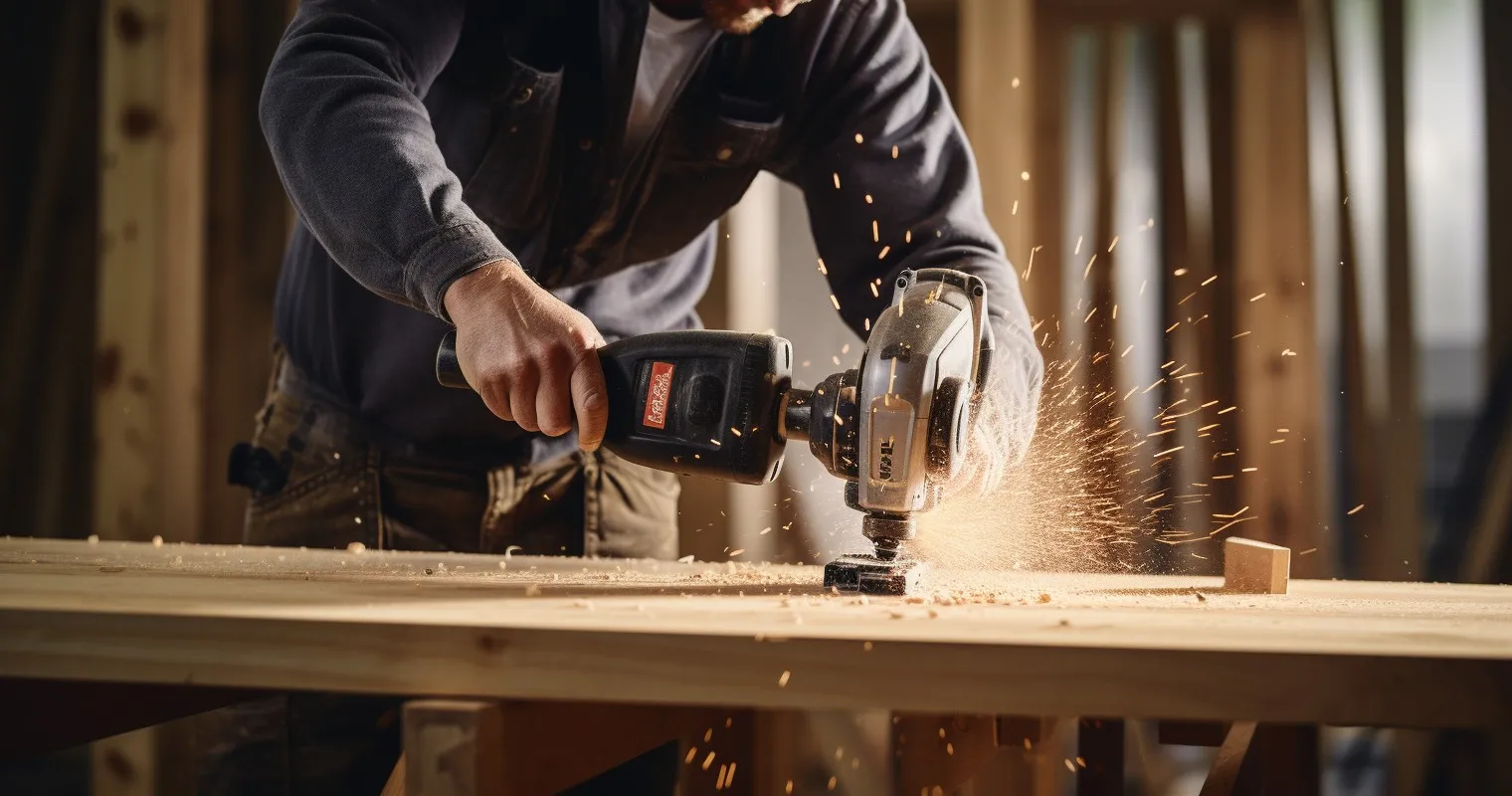 Cordless Power Drill In Action