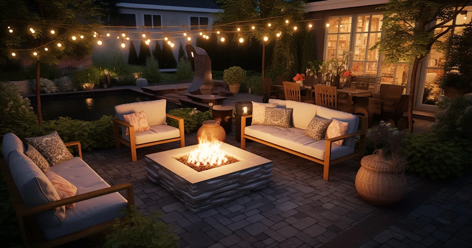 Cozy Outdoor Entertainment Area