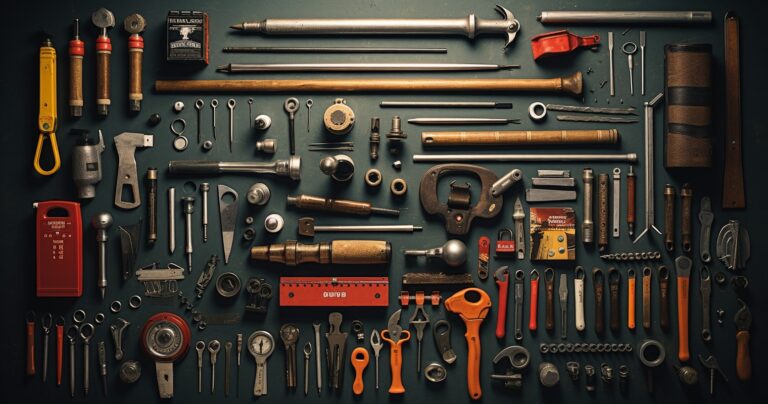Crafting Tools Arranged Neatly