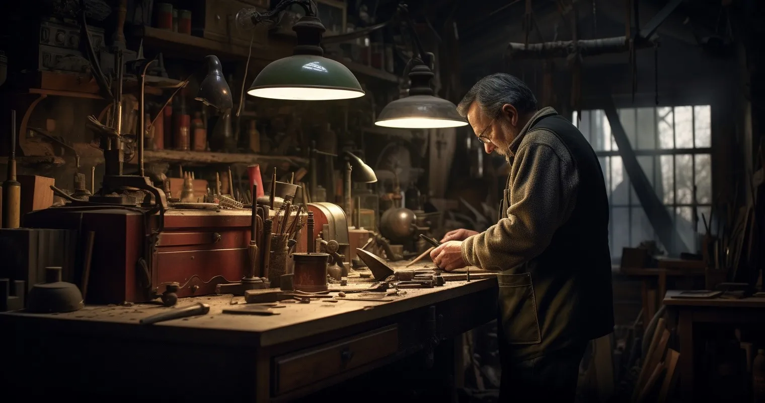 Craftsman Maintaining And Cleaning Tools