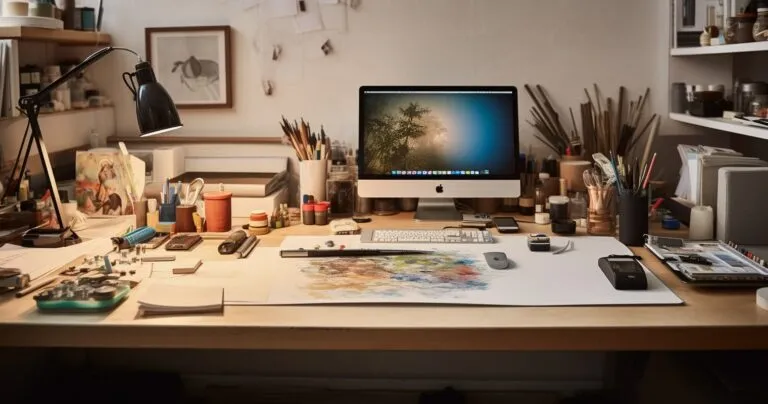 Creative Interior Design Workspace