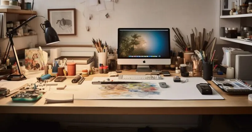 Creative Interior Design Workspace