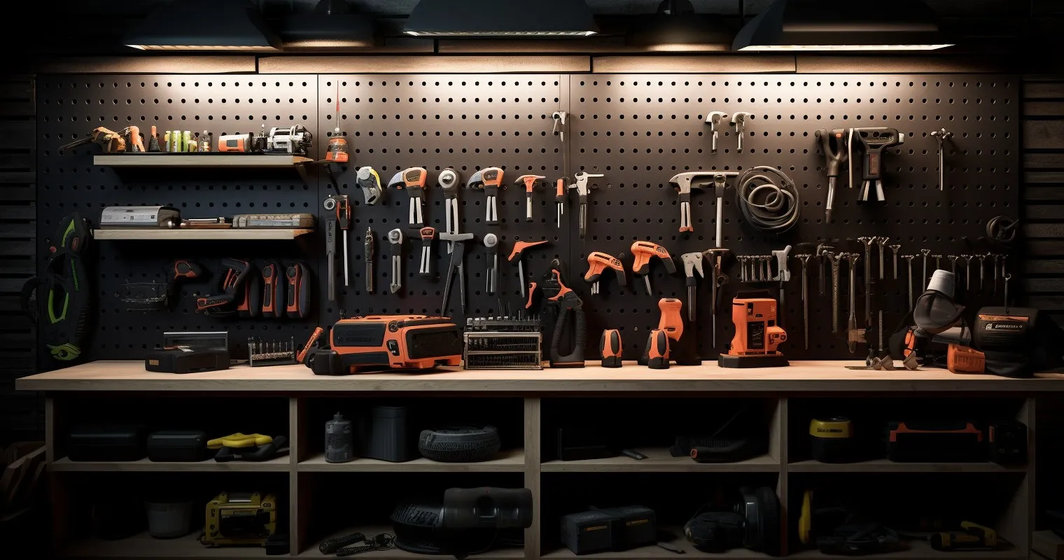 Creative Pegboard Shelves