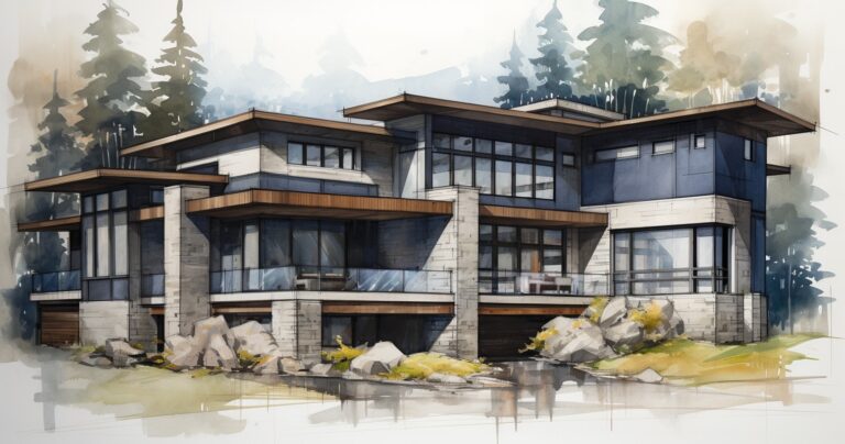 Custom Home Building Concept