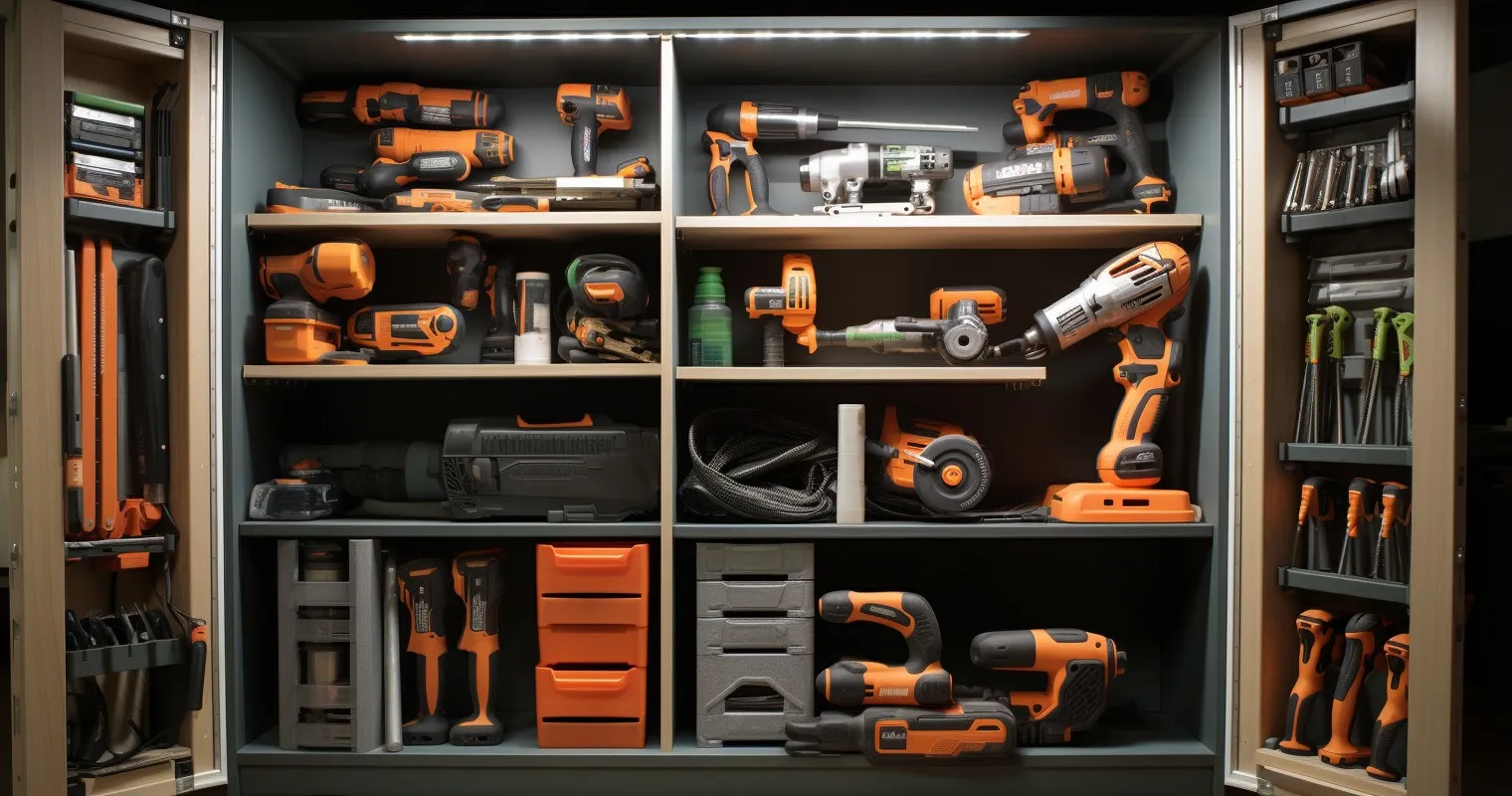 Custom Tool Storage Cabinet - Organized and personalized