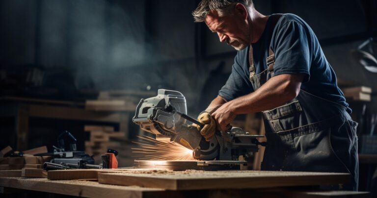 DIY Enthusiast Using Power Tools