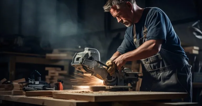 DIY Enthusiast Using Power Tools