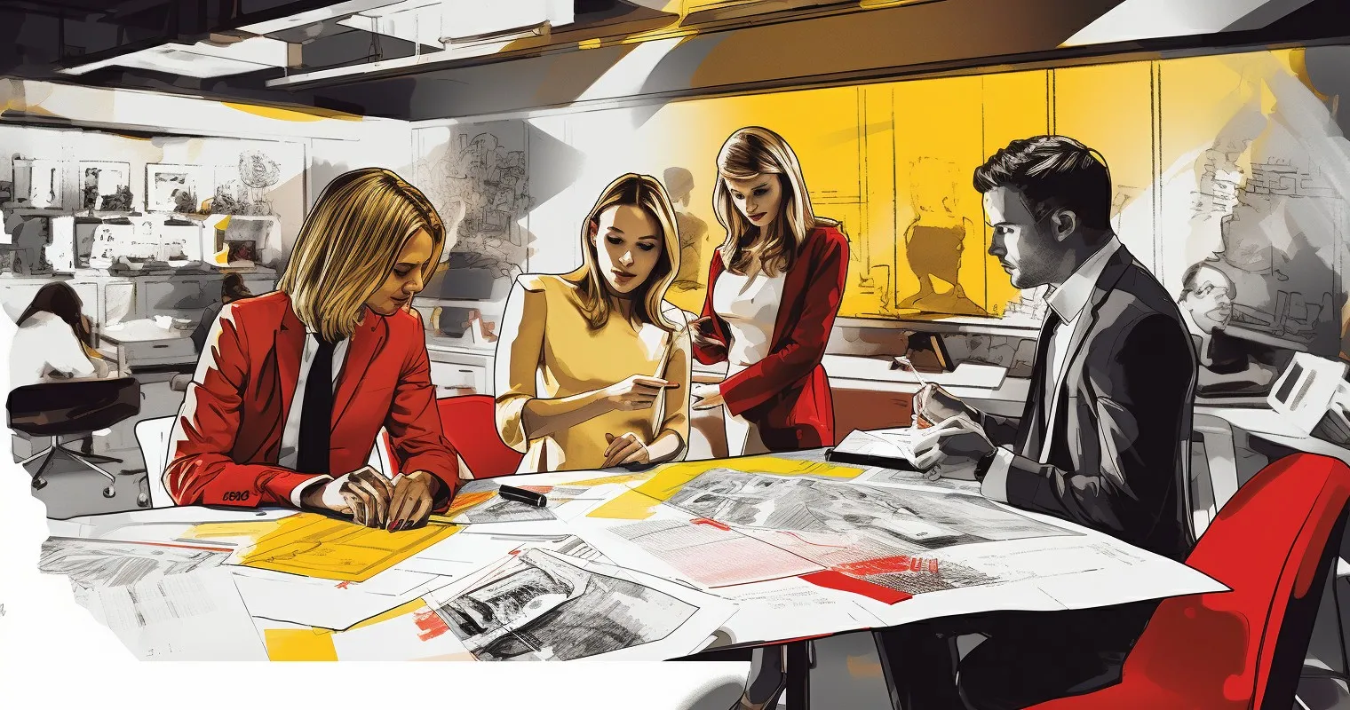 Designers Collaborating on a Mood Board