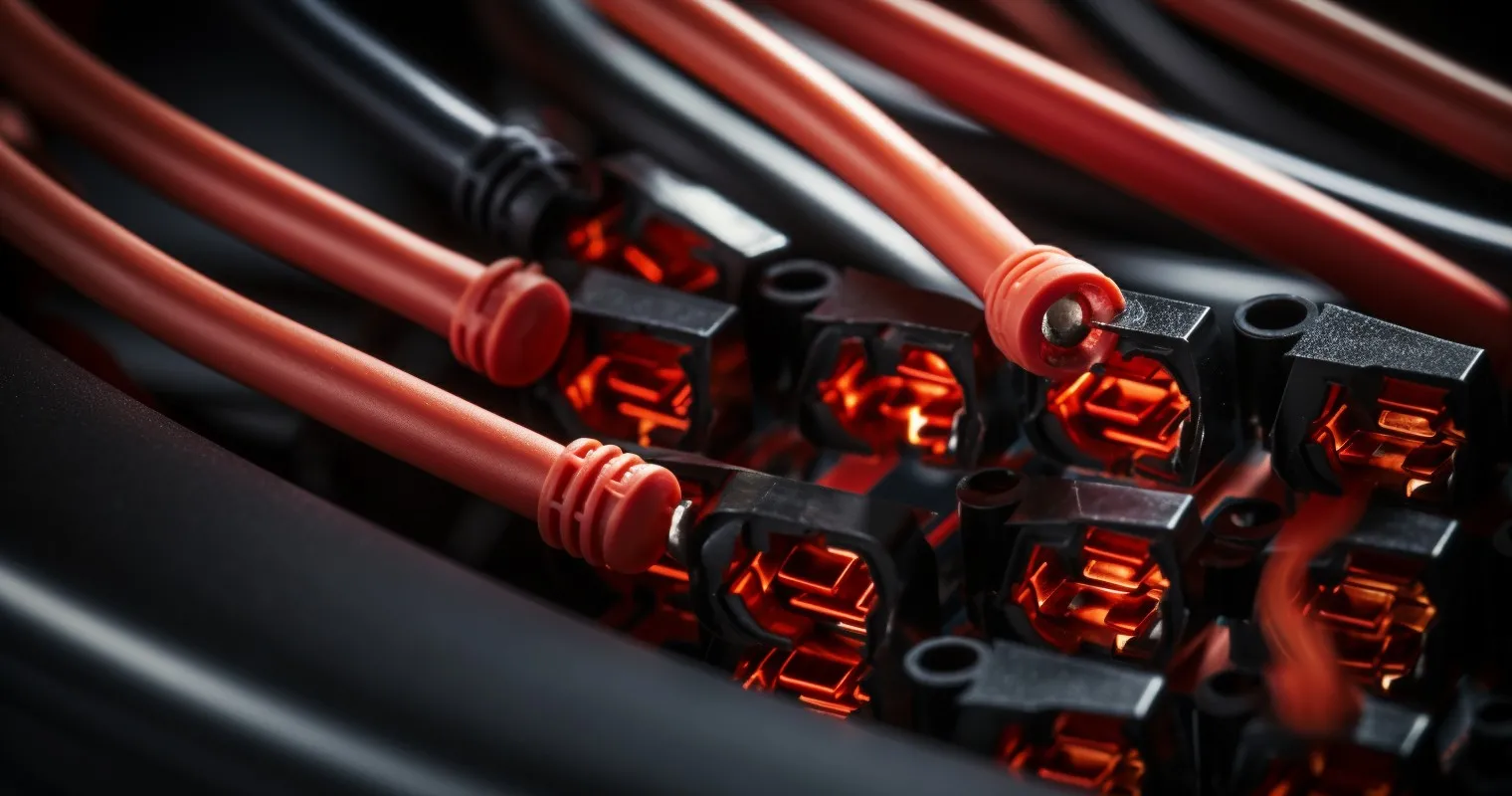 Detailed Close-up of Safe Electrical Connection