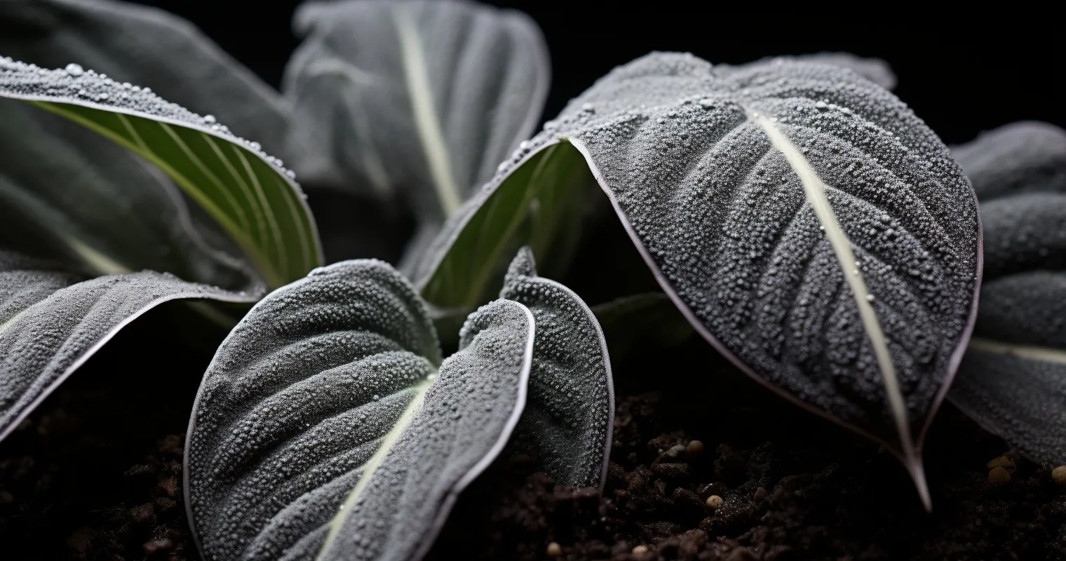 Diatomaceous Earth Layer On Soil Surface