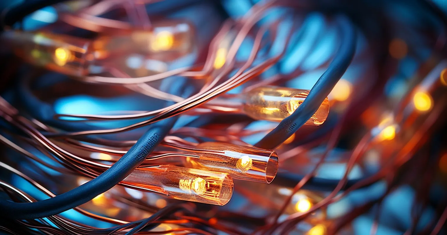 Different Types of Electrical Wires Arranged Neatly
