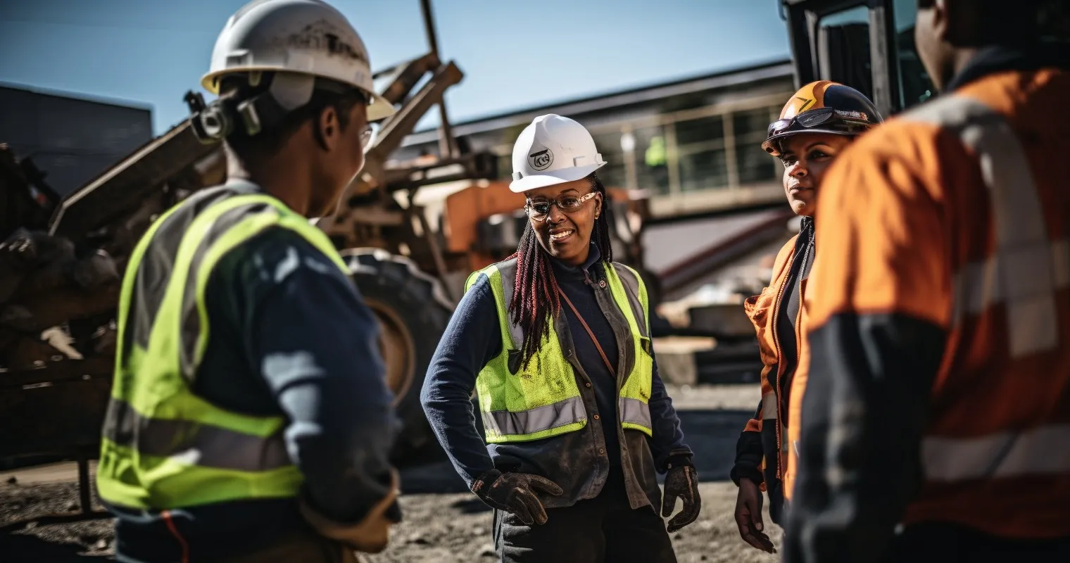 Diverse Construction Team at Work