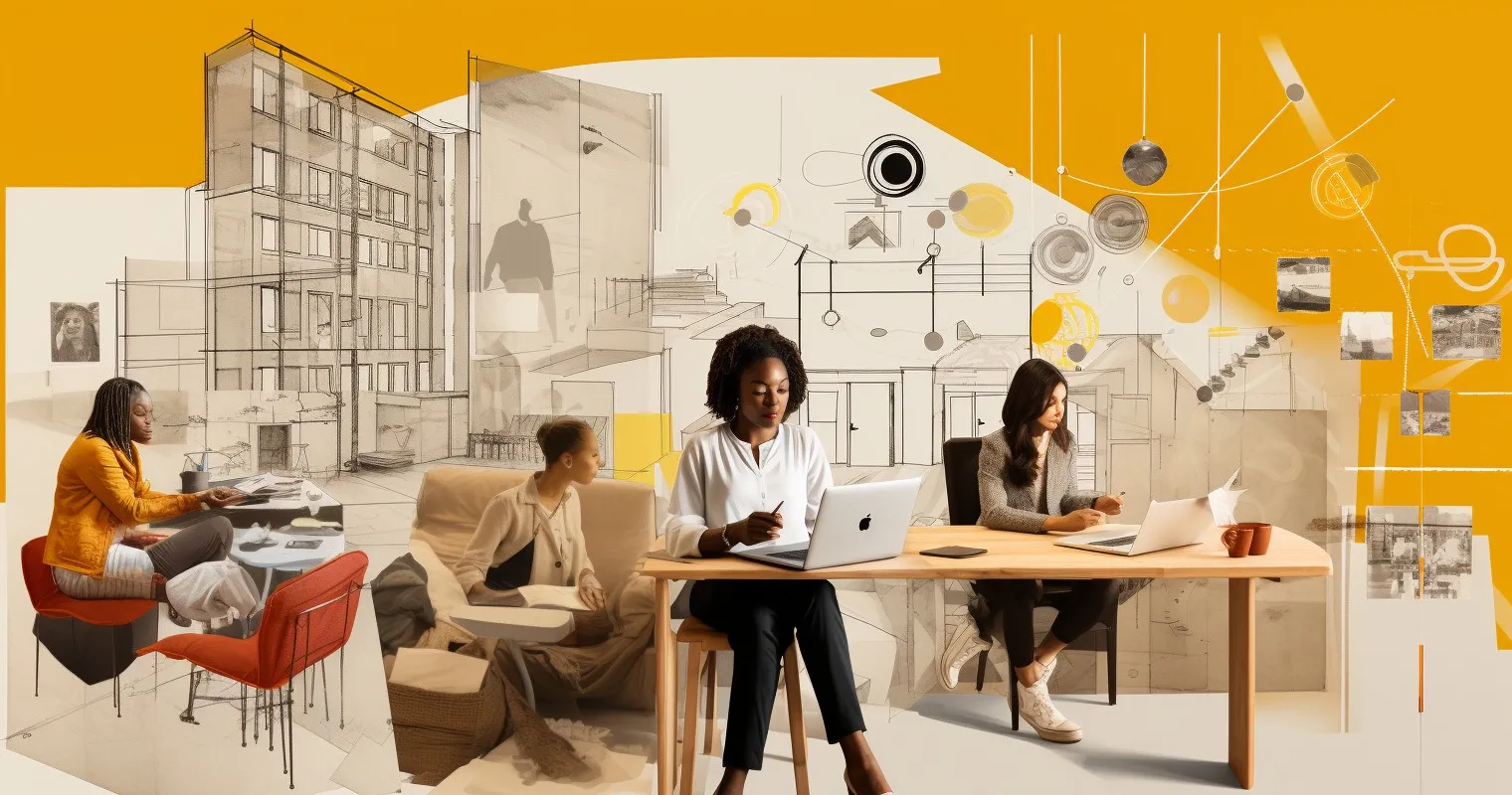 Diverse Interior Design Students
