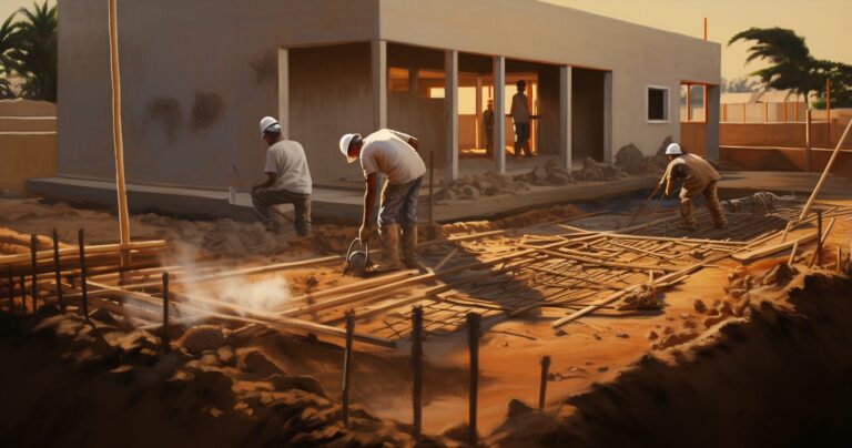 Dream Home Foundation Construction.