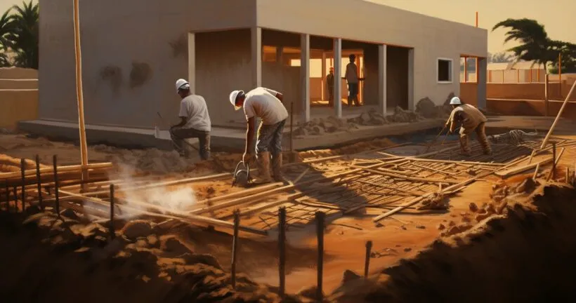 Dream Home Foundation Construction.