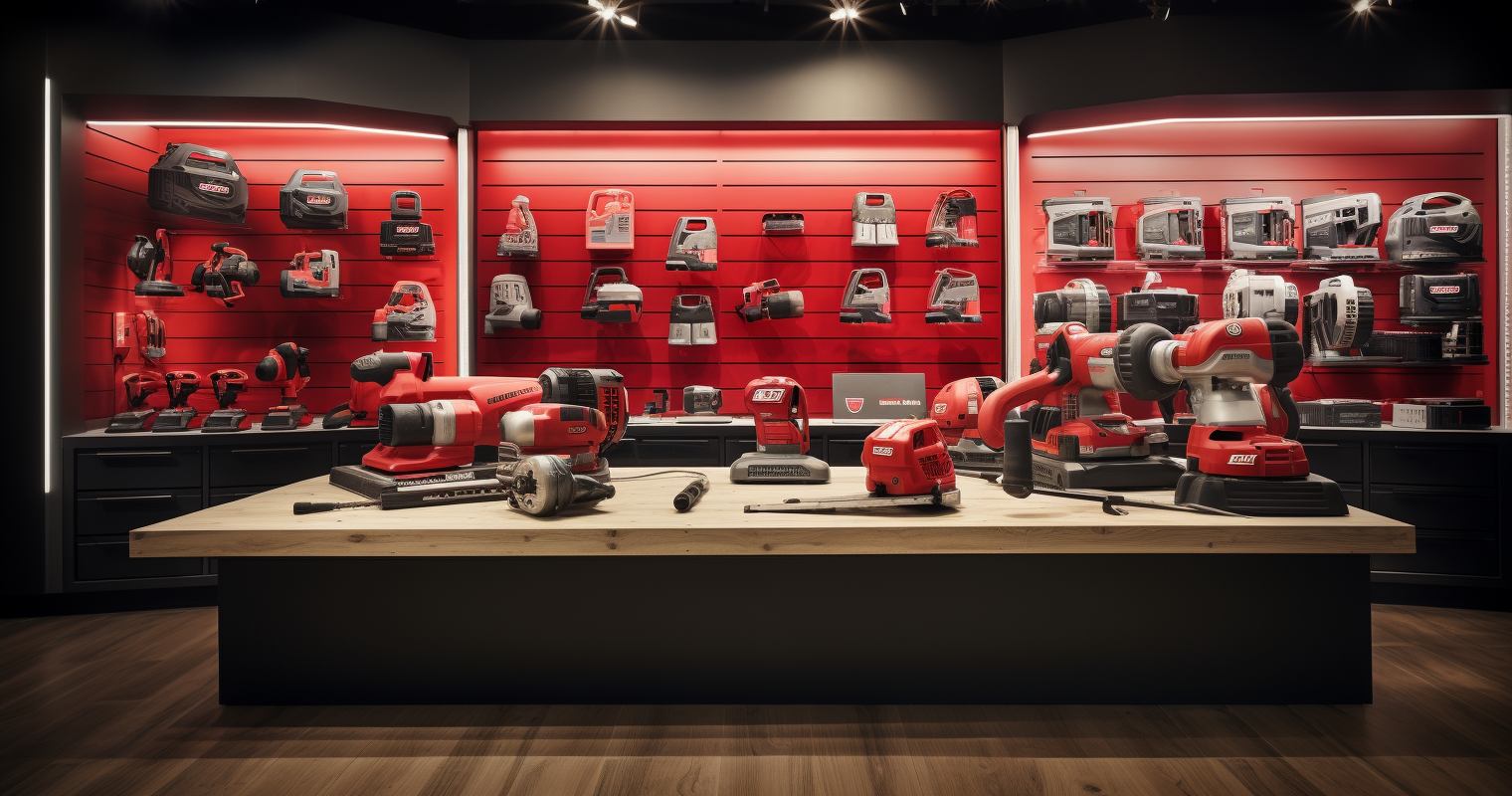 Ego Power Tools Store Display