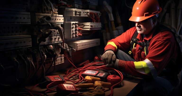 Electrical Contractor at Work