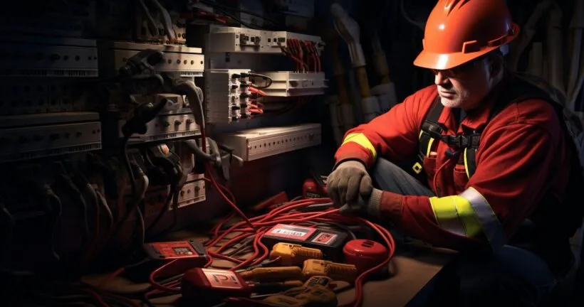 Electrical Contractor at Work