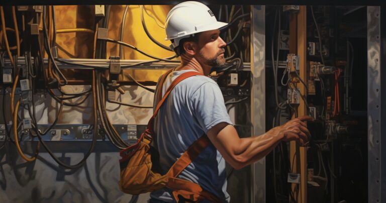 Electrical Contractor at Work