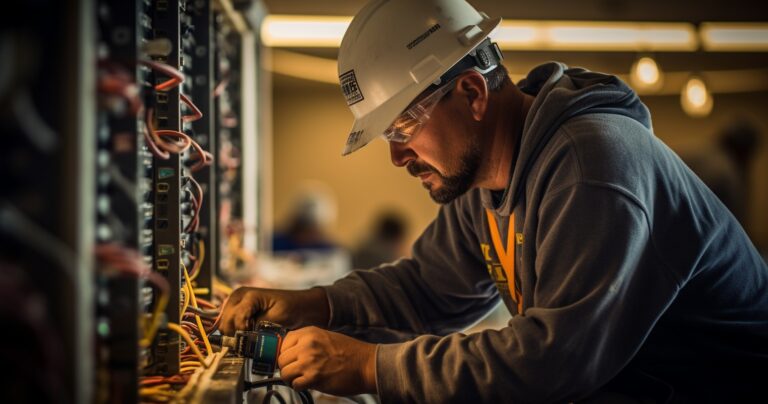 Electrical Contractor at Work