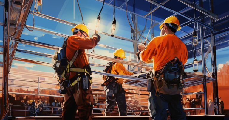 Electrical Contractors At Work