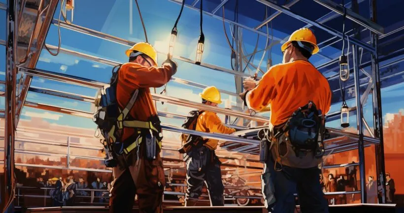 Electrical Contractors At Work