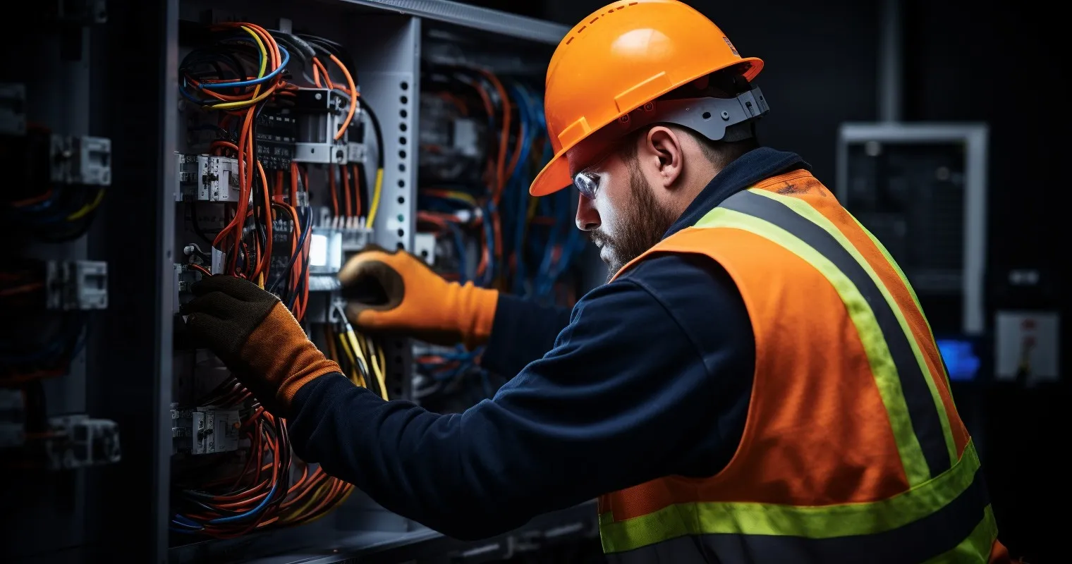 Electrician Ensuring Proper Grounding