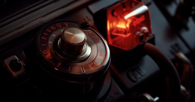 Electronic Oil Safety Switch Close-Up