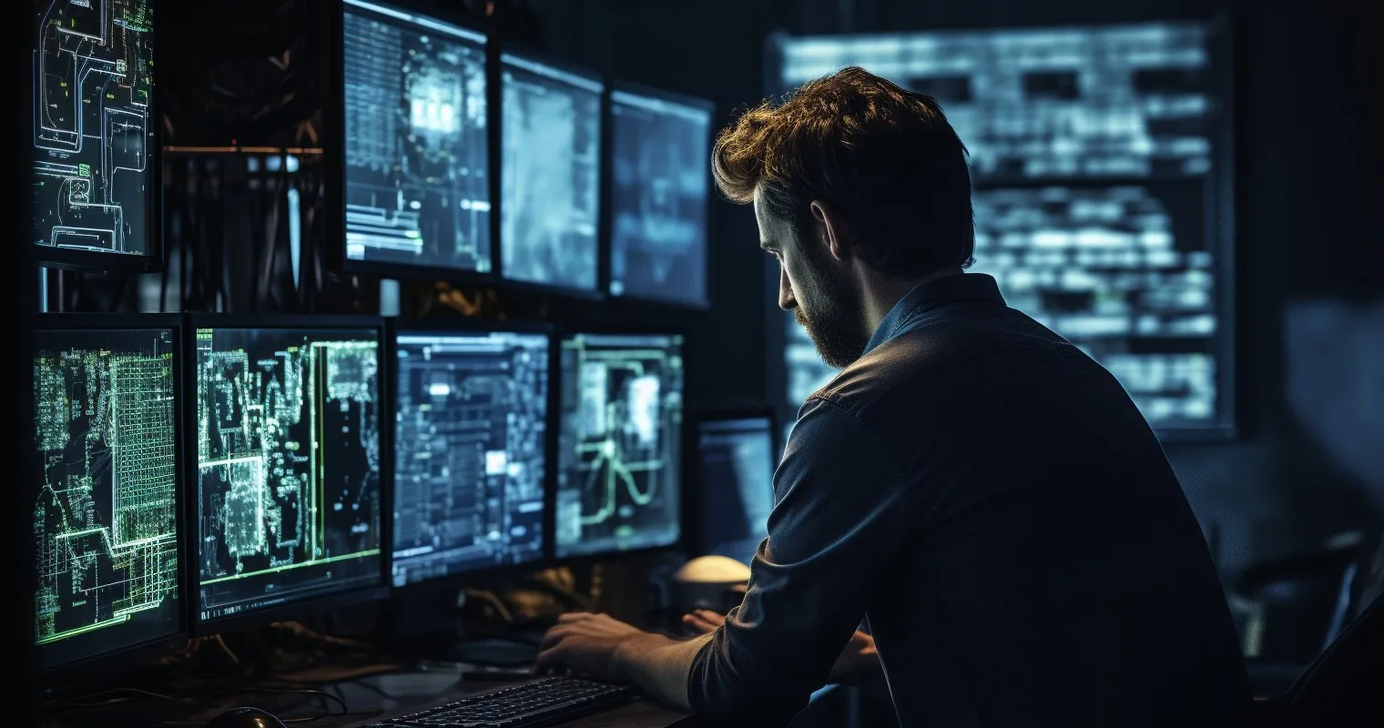 Engineer Analyzing System Performance