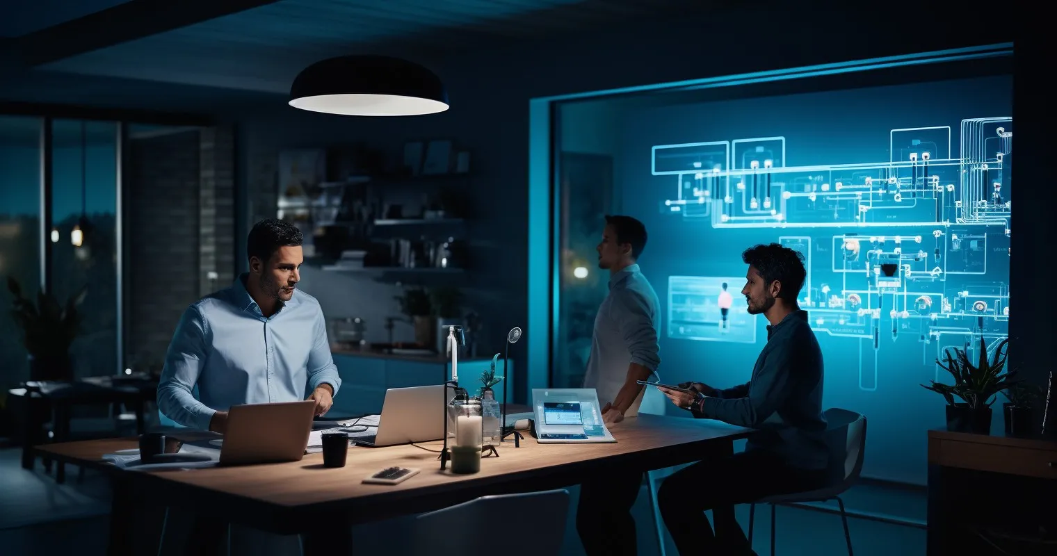 Engineers Optimizing Electrical And Water Systems