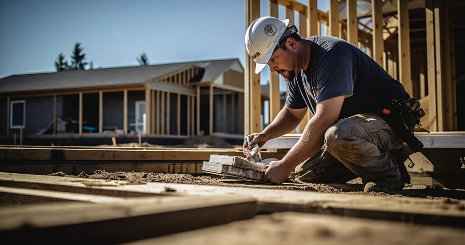 Expert Contractor Inspecting Foundation
