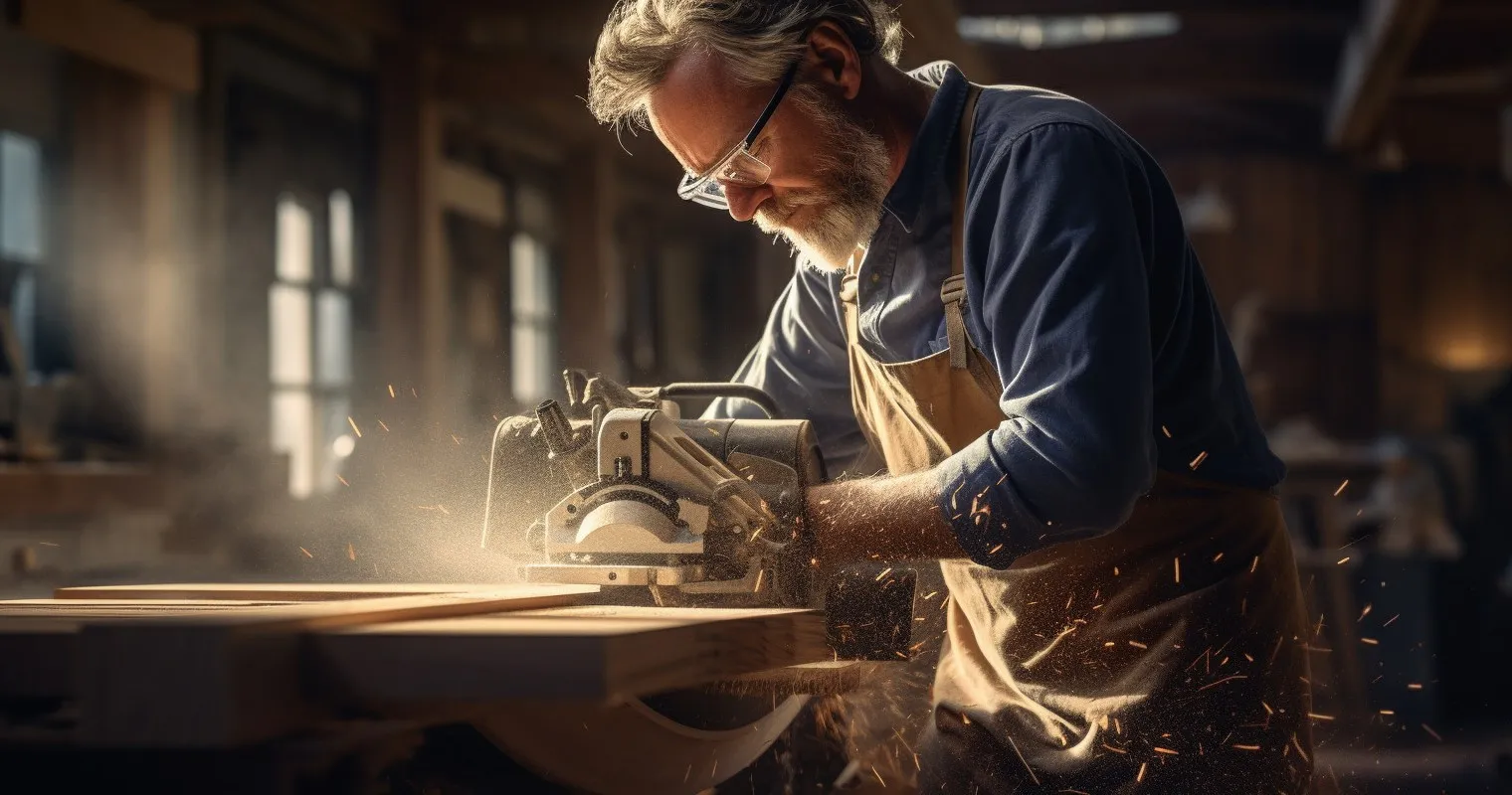 Expert Craftsman With Bosch Power Tool