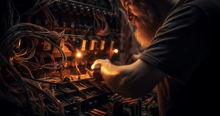 Expert Electrician Demonstrating Wiring Techniques