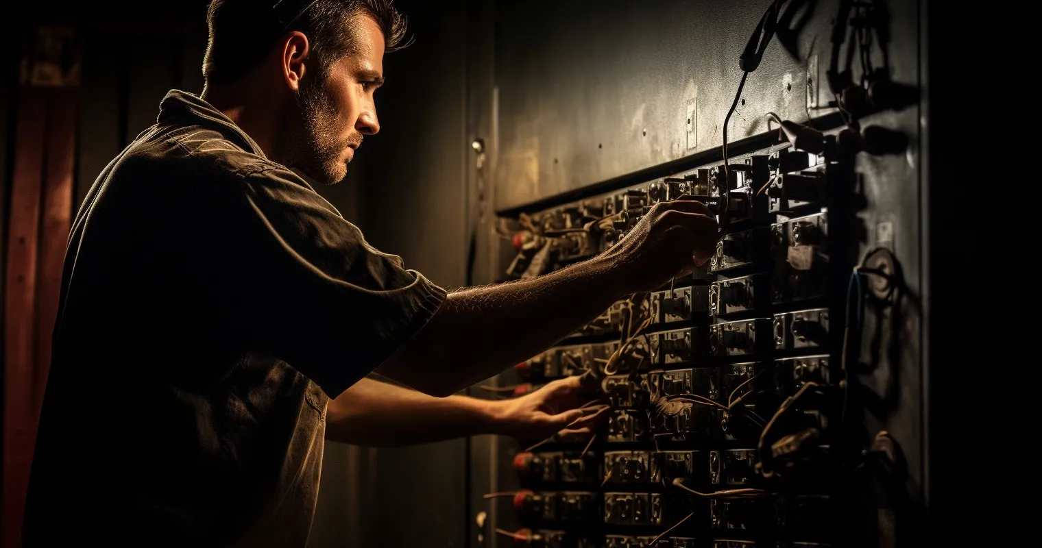Expert Electrician at Work