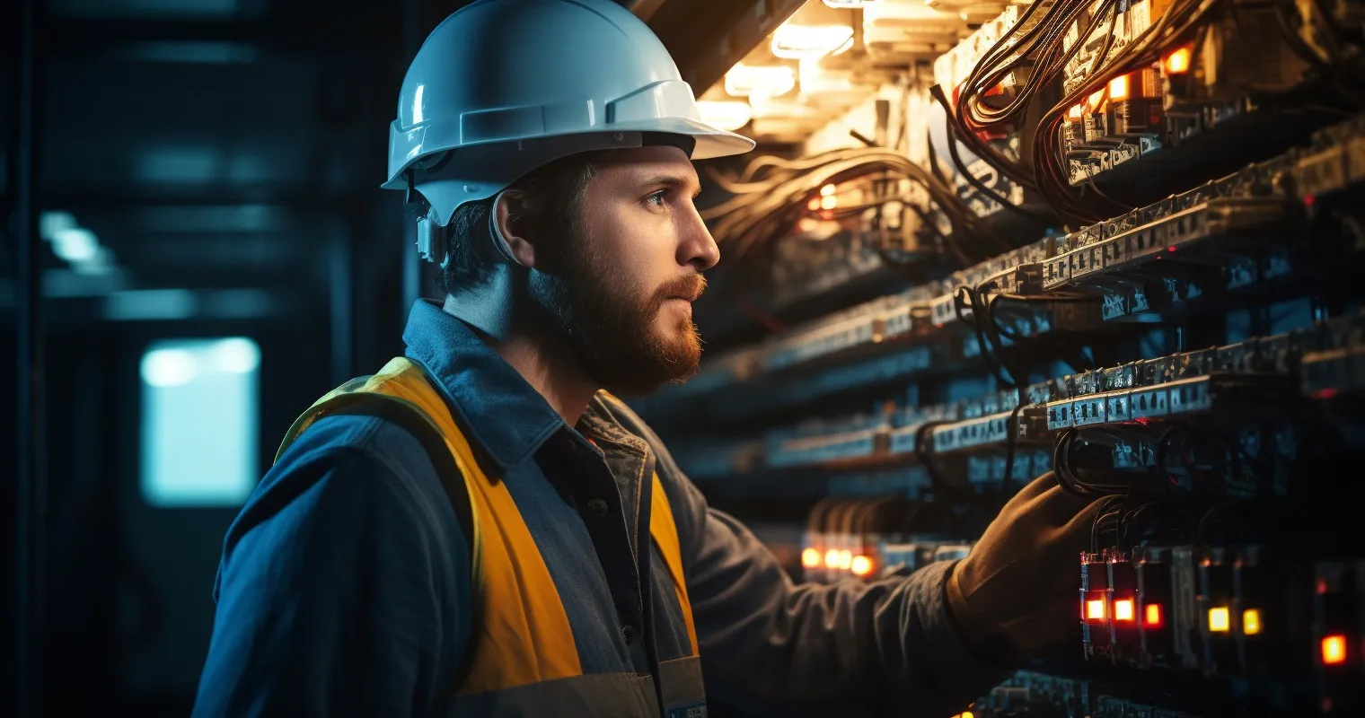 Expert Working at the Main Panel