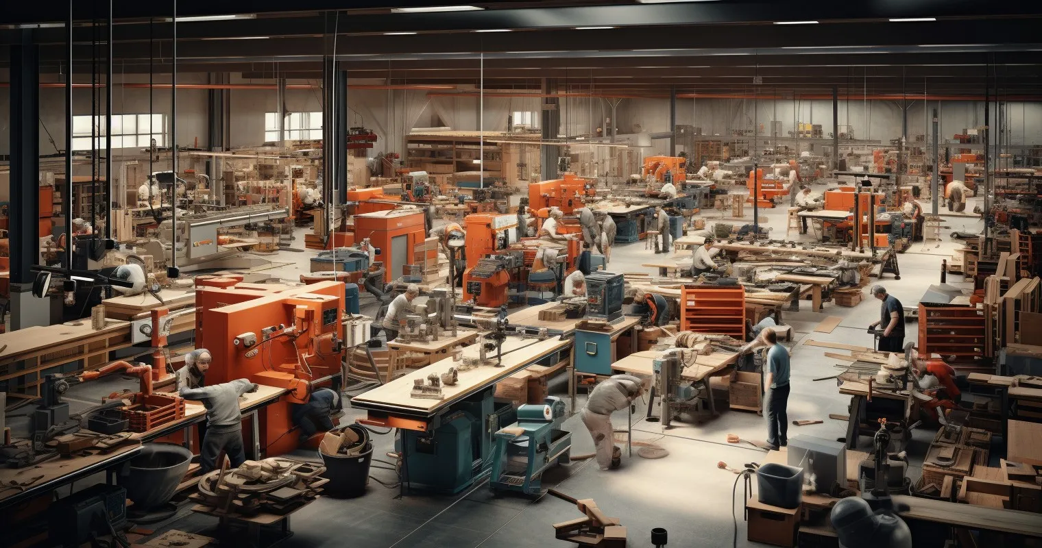 Factory Floor - Evolution Power Tools Manufacturing